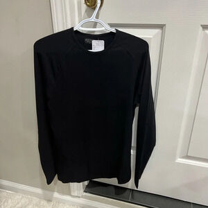 ^ETOS ( AETOS ) Aetos Men's solid black Long Sleeve Raglan Tee size S